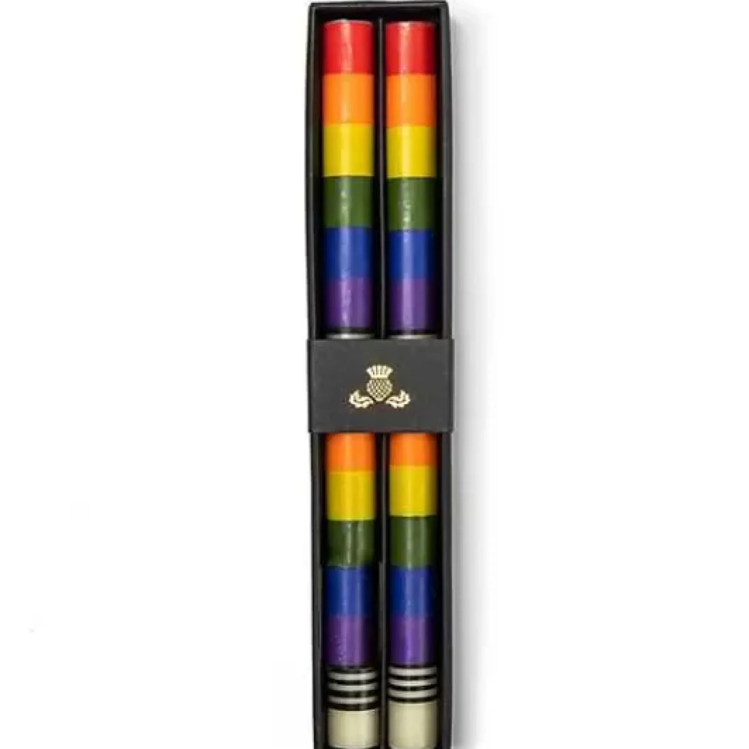 MacKenzie-Childs Rainbow Dinner Candles, Set of 2< Candles & Fragrances|Table Accessories