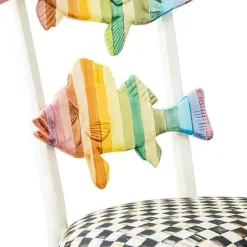 MacKenzie-Childs Rainbow Fish Chair< Dining Room & Kitchen