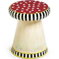 MacKenzie-Childs Red Small Outdoor Toadstool< Outdoor|Spring