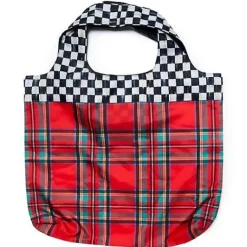 MacKenzie-Childs Red Tartan To Go Tote< Accessories