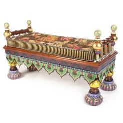MacKenzie-Childs Ridiculous Bench< Entryway Furniture|Living Room