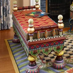 MacKenzie-Childs Ridiculous Bench< Entryway Furniture|Living Room