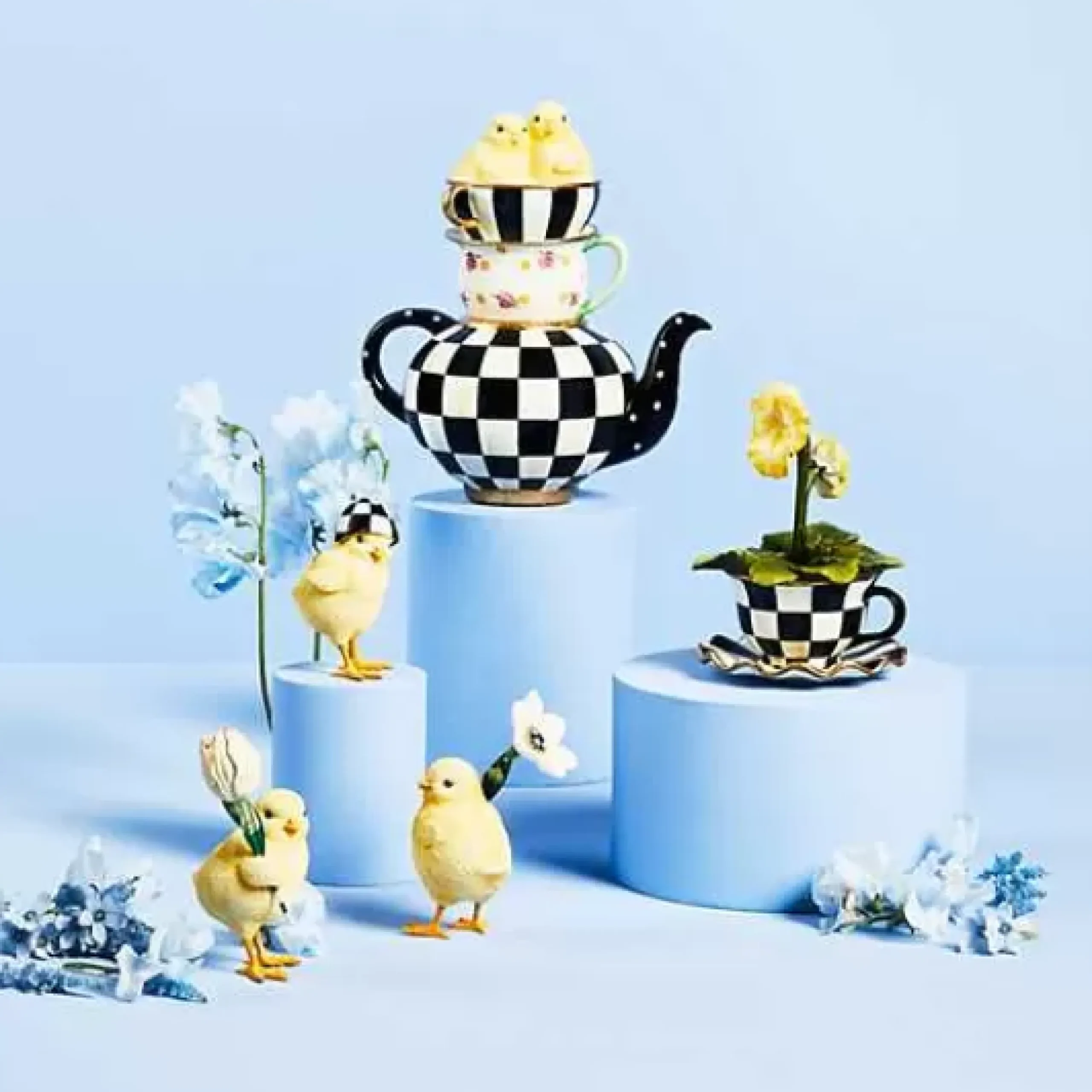 MacKenzie-Childs Rose Garden Chicks, Set of 3< Easter|Spring