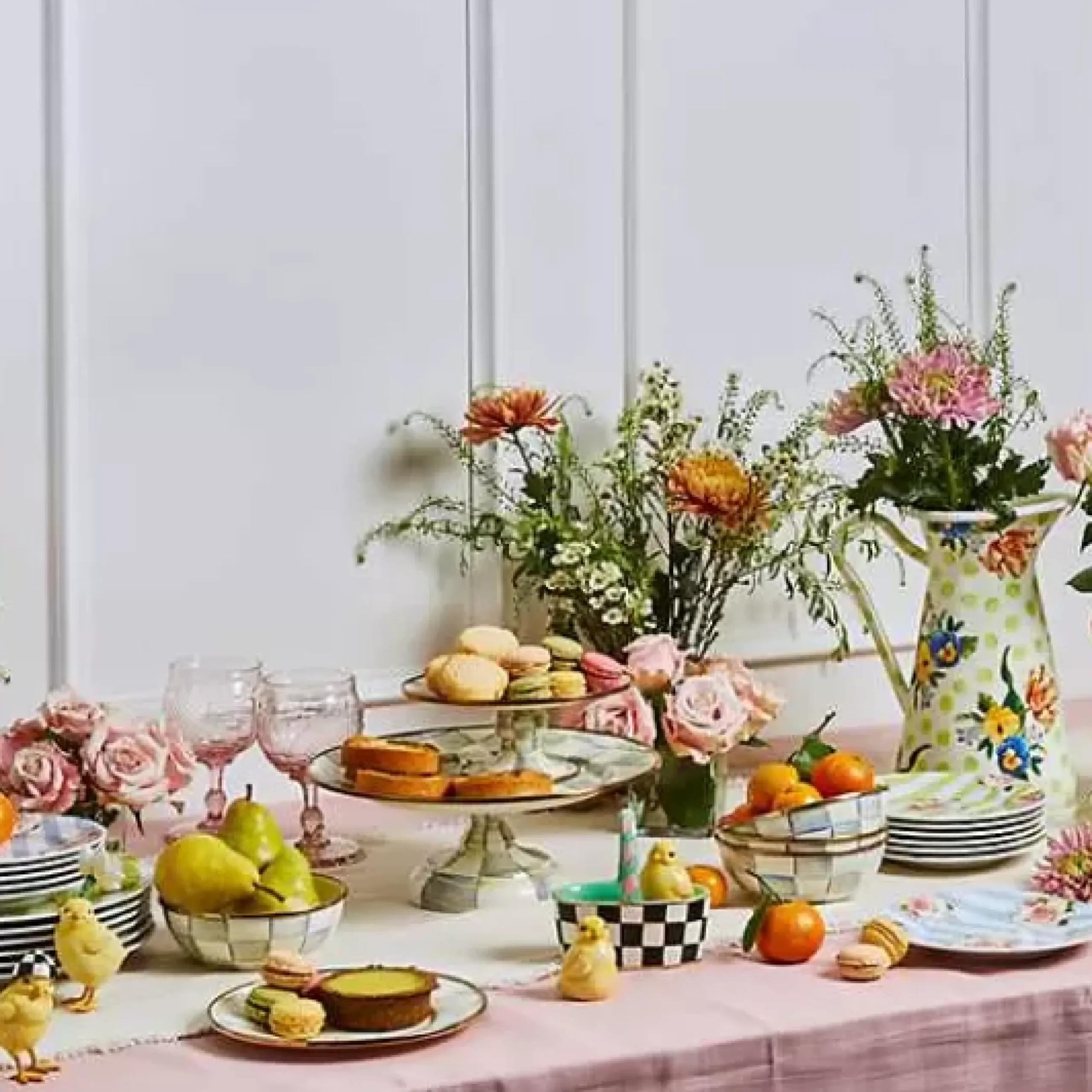 MacKenzie-Childs Rose Garden Chicks, Set of 3< Easter|Spring