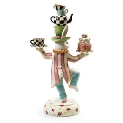 MacKenzie-Childs Rose Rabbit Centerpiece< Spring|Room Accents