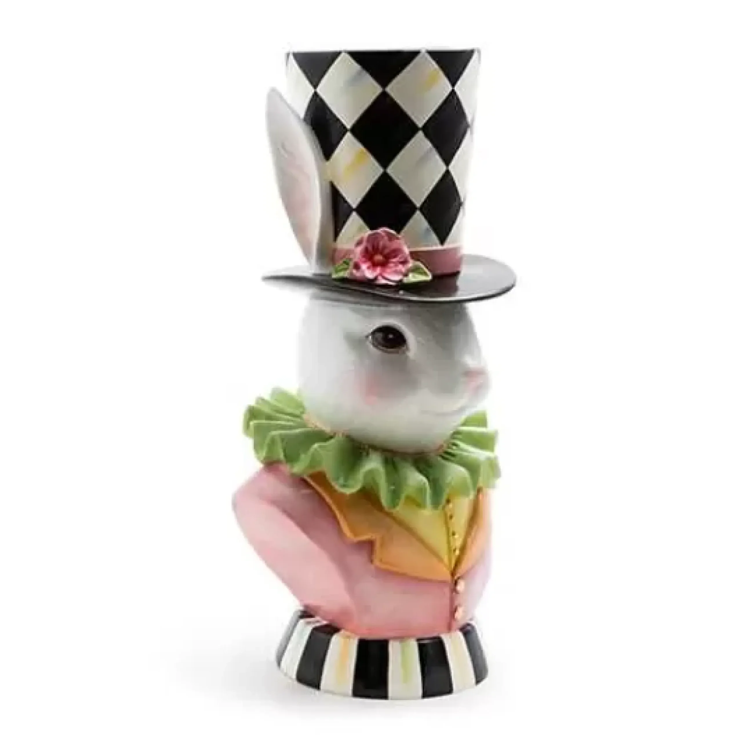 MacKenzie-Childs Rose Rabbit Planter< Easter|Spring