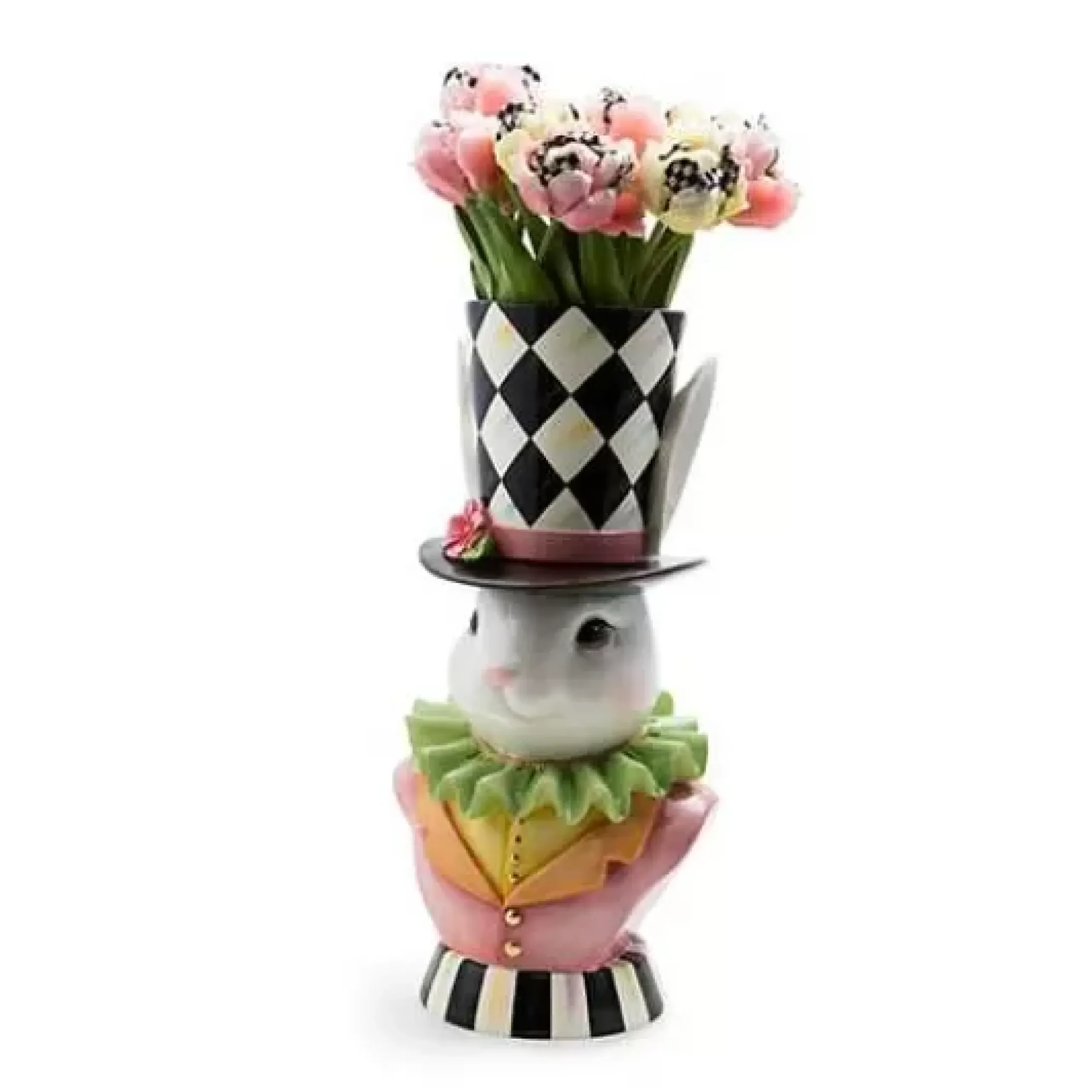 MacKenzie-Childs Rose Rabbit Planter< Easter|Spring