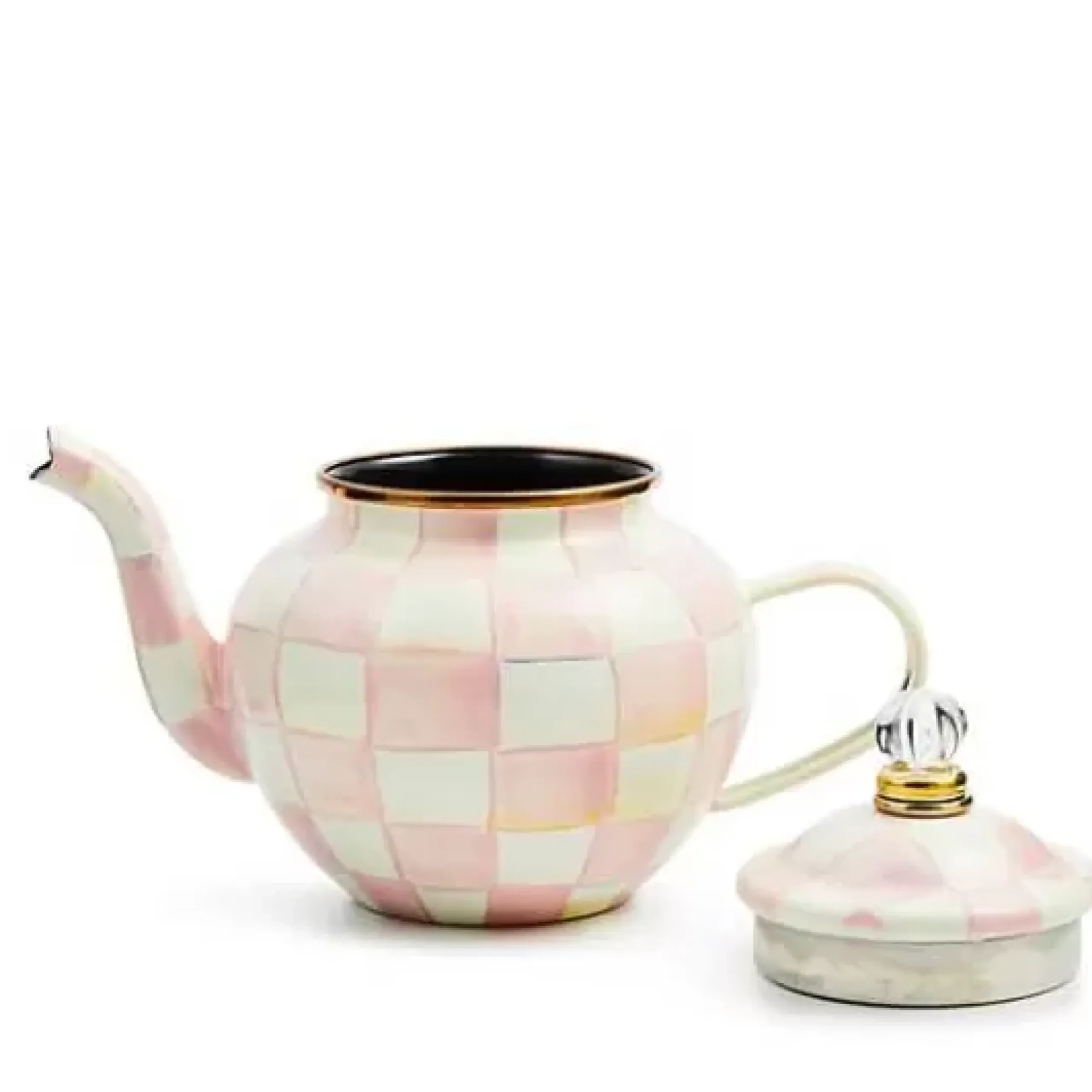 MacKenzie-Childs Rosy Check 4 Cup Teapot< The Coffee Shop|Fall Entertaining
