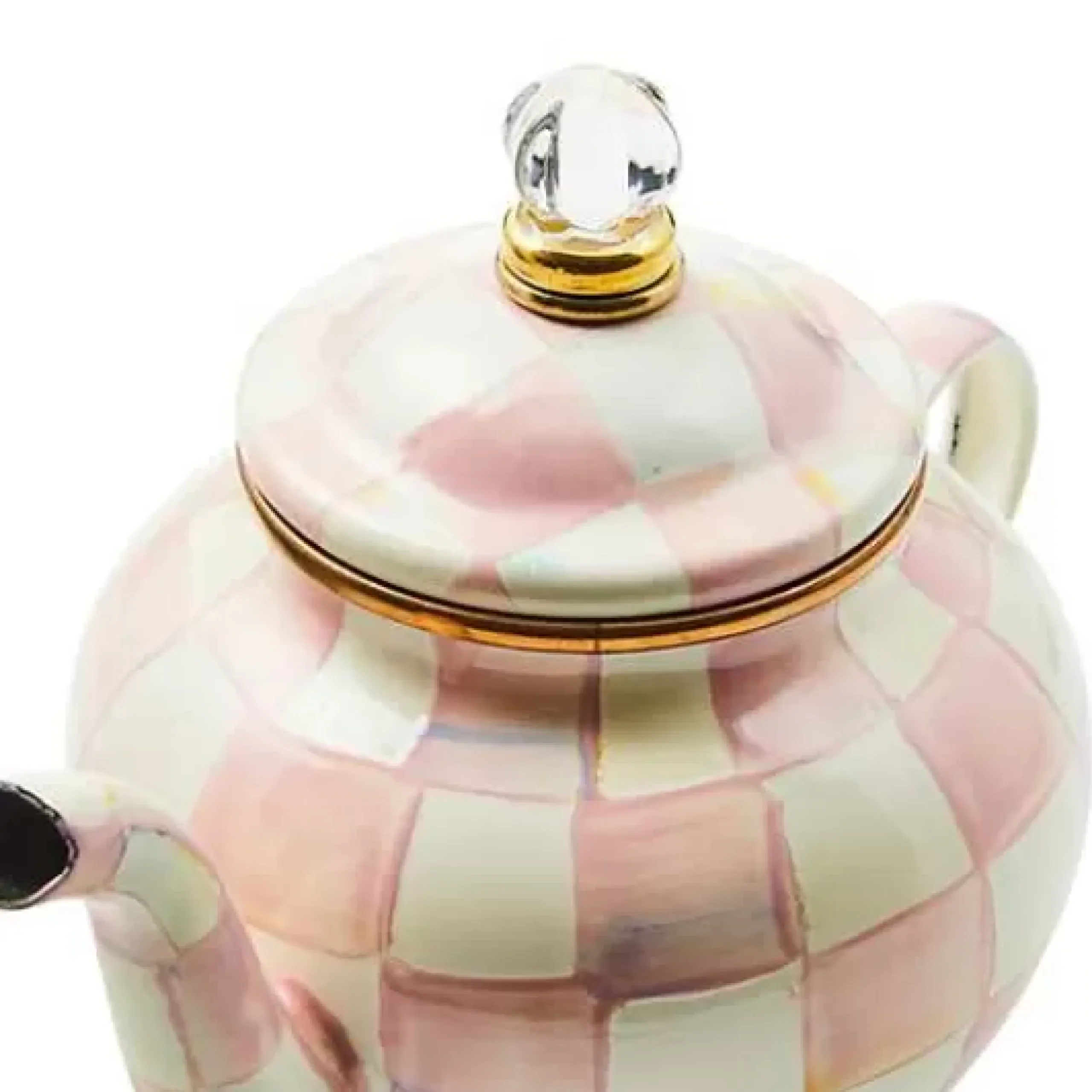 MacKenzie-Childs Rosy Check 4 Cup Teapot< The Coffee Shop|Fall Entertaining