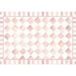 MacKenzie-Childs Rosy Check 2' x 3' Floor Mat< Rugs