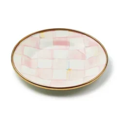 MacKenzie-Childs Rosy Check Appetizer Plates, Set of 4< Kitchen & Dining Sets|Fall Entertaining