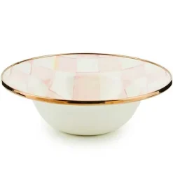 MacKenzie-Childs Rosy Check Breakfast Bowl< Spring|Dinnerware & Flatware