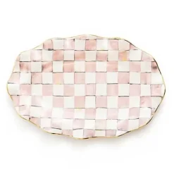 MacKenzie-Childs Rosy Check Ceramic Serving Platter< Fall Entertaining|Serveware