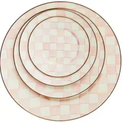 MacKenzie-Childs Rosy Check Charger/Plate< Easter|Spring