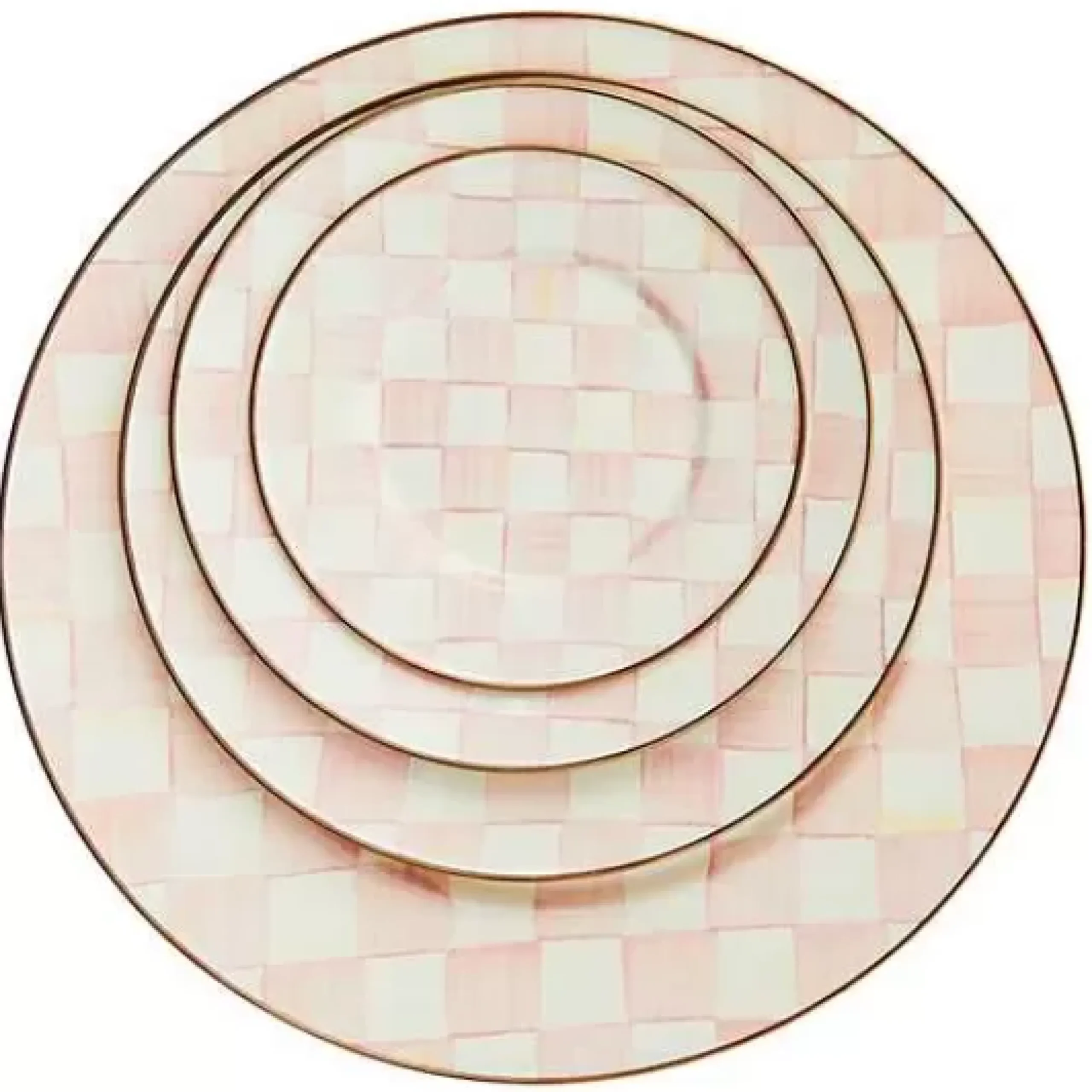 MacKenzie-Childs Rosy Check Dinner Plate< Easter|Spring