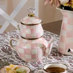 MacKenzie-Childs Rosy Check High Tea< The Coffee Shop|Fall Entertaining
