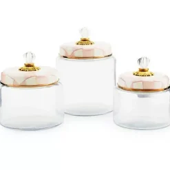 MacKenzie-Childs Rosy Check Kitchen Canister Set< Kitchen & Dining Sets|Kitchen Storage & Organization