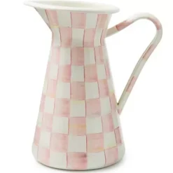 MacKenzie-Childs Rosy Check Large Practical Pitcher< Fall Entertaining|Bar Entertaining