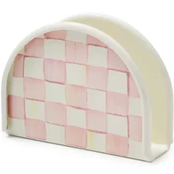 MacKenzie-Childs Rosy Check Napkin Holder< Fall Entertaining|Table Accessories