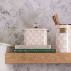 MacKenzie-Childs Rosy Check Recipe Box< Kitchen Storage & Organization