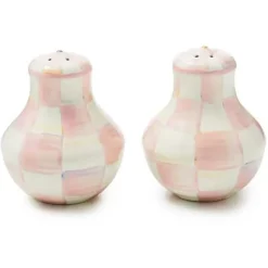 MacKenzie-Childs Rosy Check Salt  Pepper Shakers< Fall Entertaining|Table Accessories