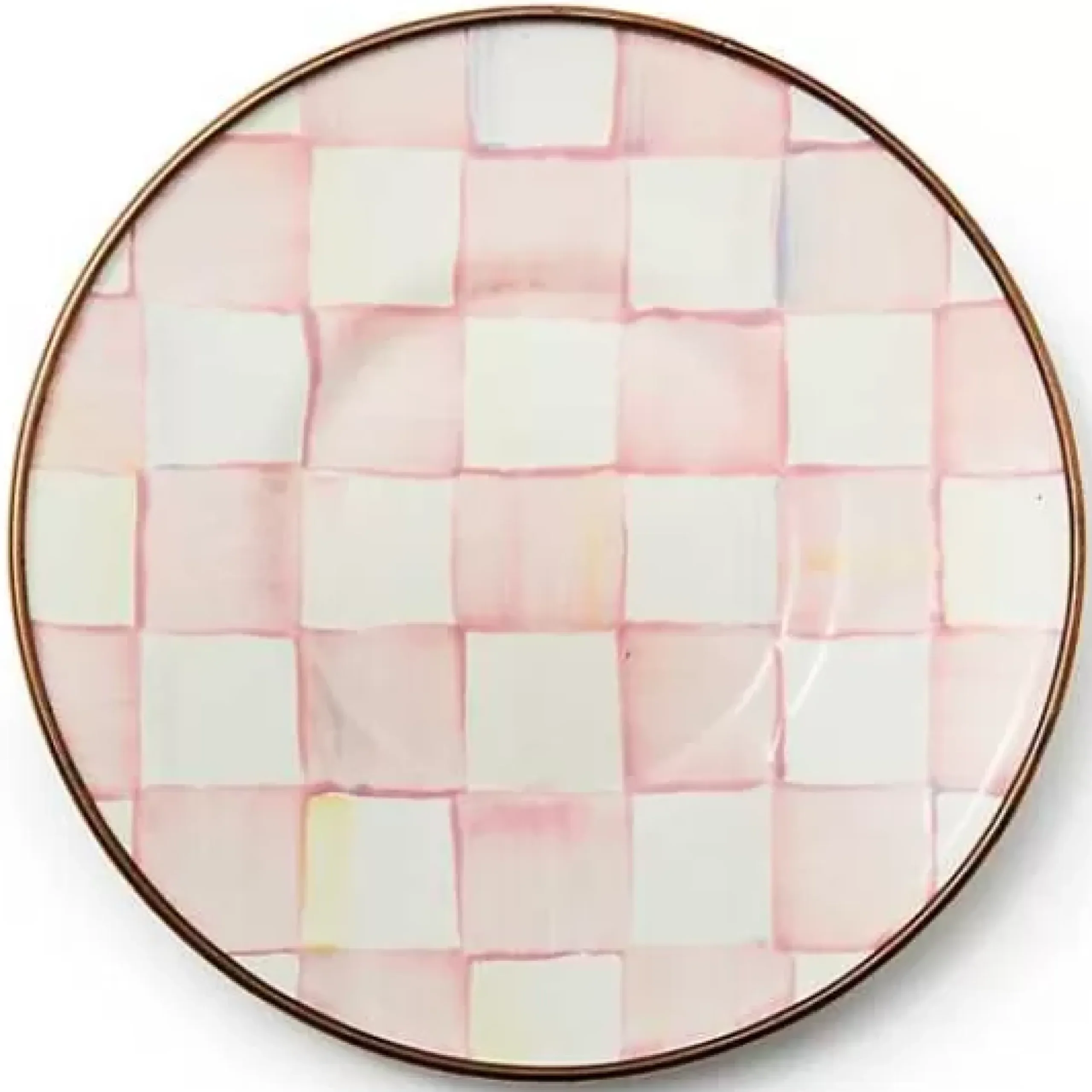 MacKenzie-Childs Rosy Check Saucer< The Coffee Shop|Fall Entertaining
