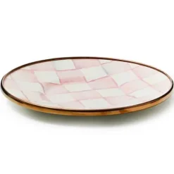 MacKenzie-Childs Rosy Check Saucer< The Coffee Shop|Fall Entertaining