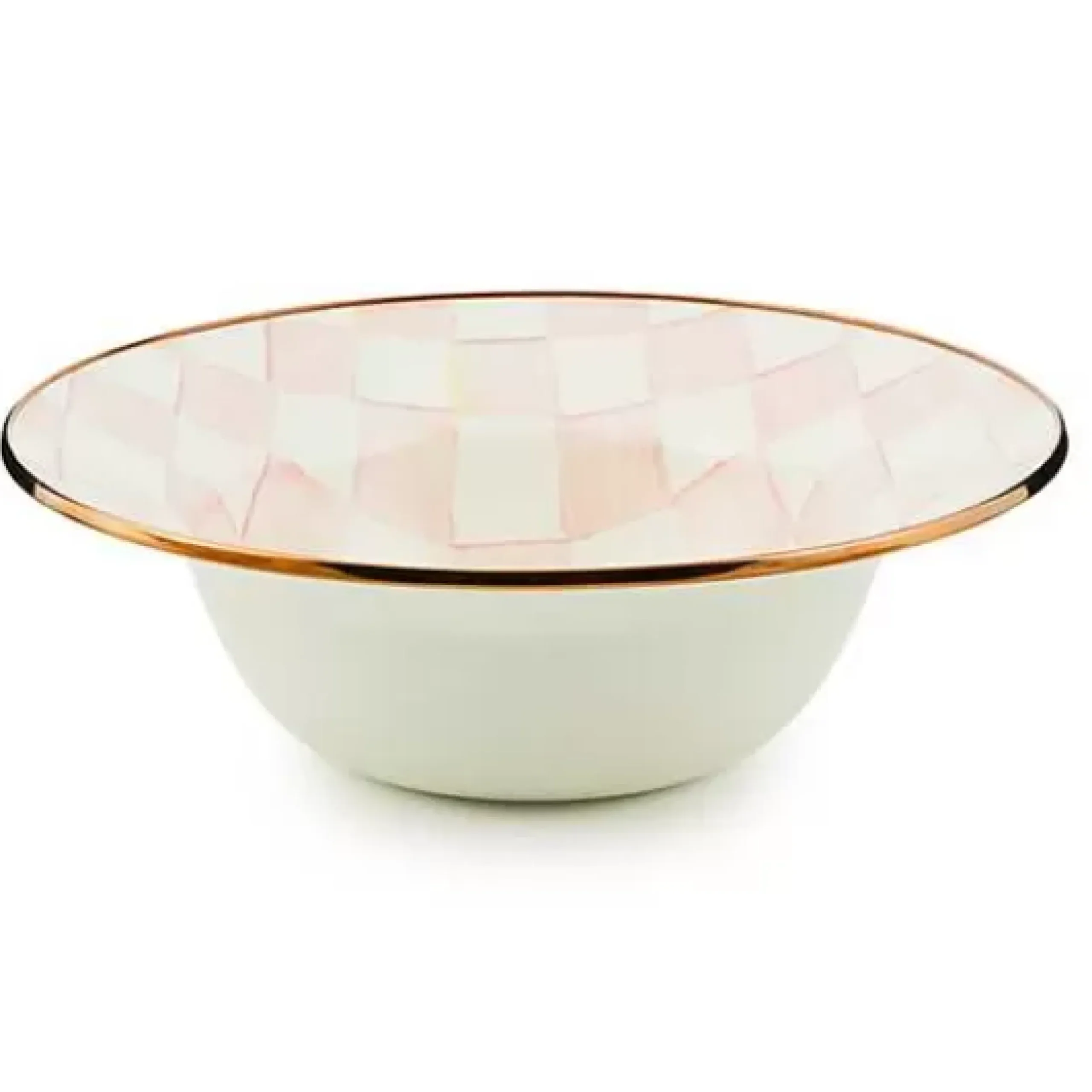MacKenzie-Childs Rosy Check Serving Bowl< Easter|Spring