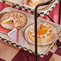 MacKenzie-Childs Rosy Check Serving Platter< Easter|Spring