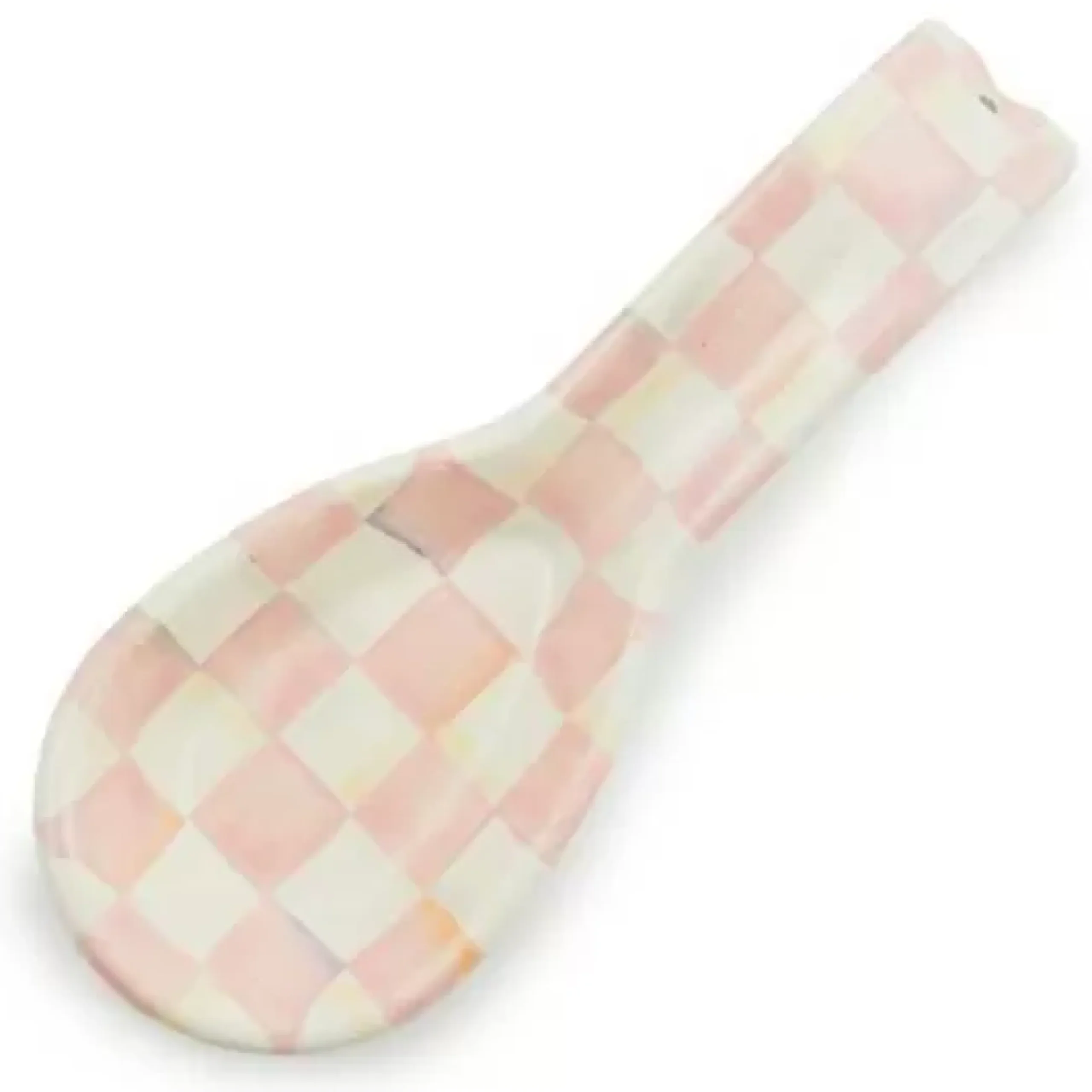 MacKenzie-Childs Rosy Check Spoon Rest< Spring|Kitchen Utensils & Tools