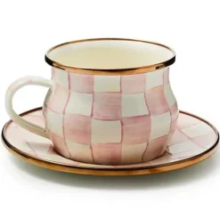 MacKenzie-Childs Rosy Check Teacup< The Coffee Shop|Fall Entertaining
