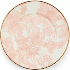 MacKenzie-Childs Rosy English Garden Enamel Salad/Dessert Plate< Easter|Spring