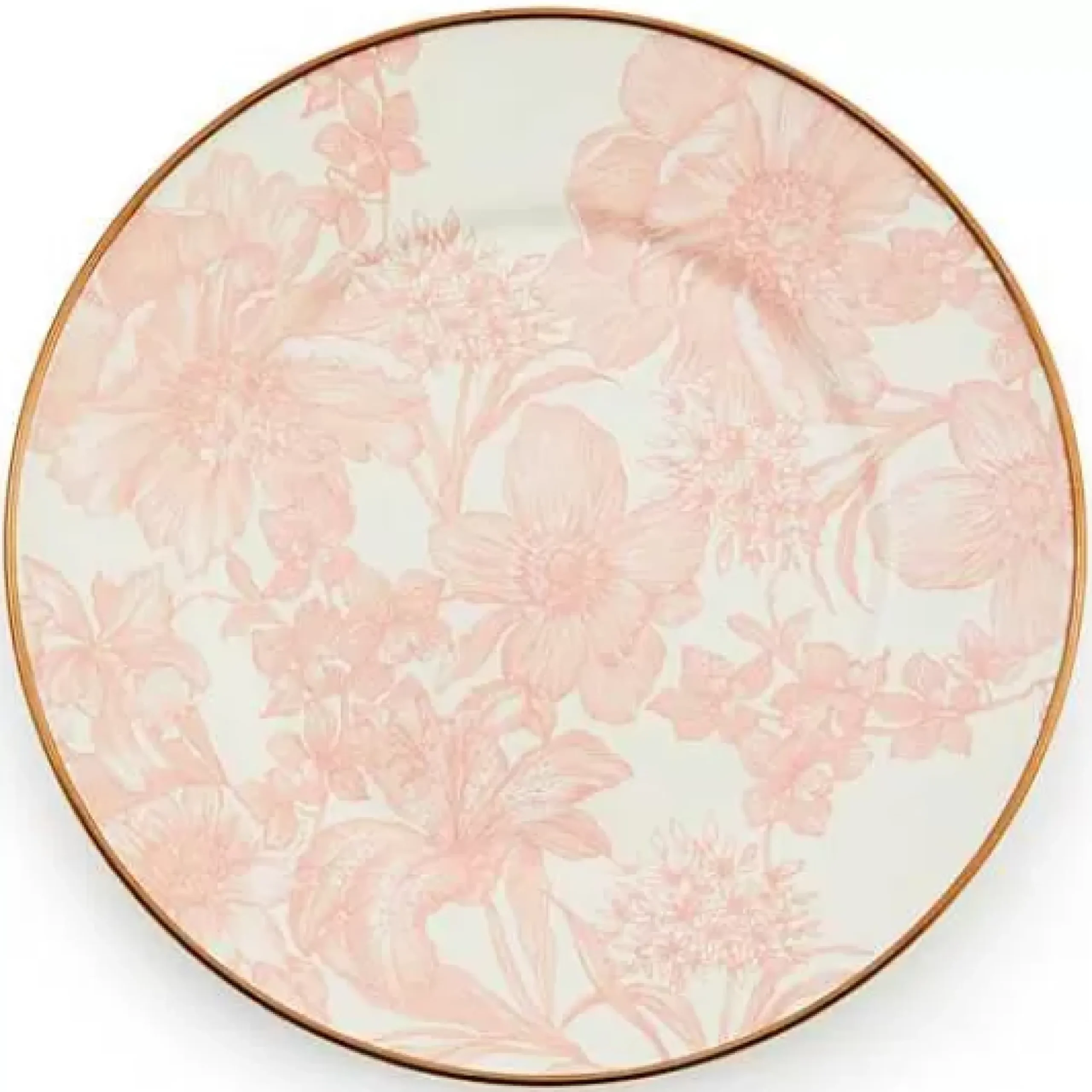 MacKenzie-Childs Rosy English Garden Enamel Salad/Dessert Plate< Easter|Spring