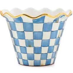 MacKenzie-Childs Royal Check 8 Ceramic Garden Pot< Spring|The Fall Shop