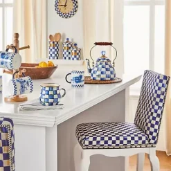 MacKenzie-Childs Royal Check 2 Quart Tea Kettle< The Coffee Shop|Tea Kettles