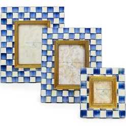 MacKenzie-Childs Royal Check 5 x 7 Frame< Room Accents