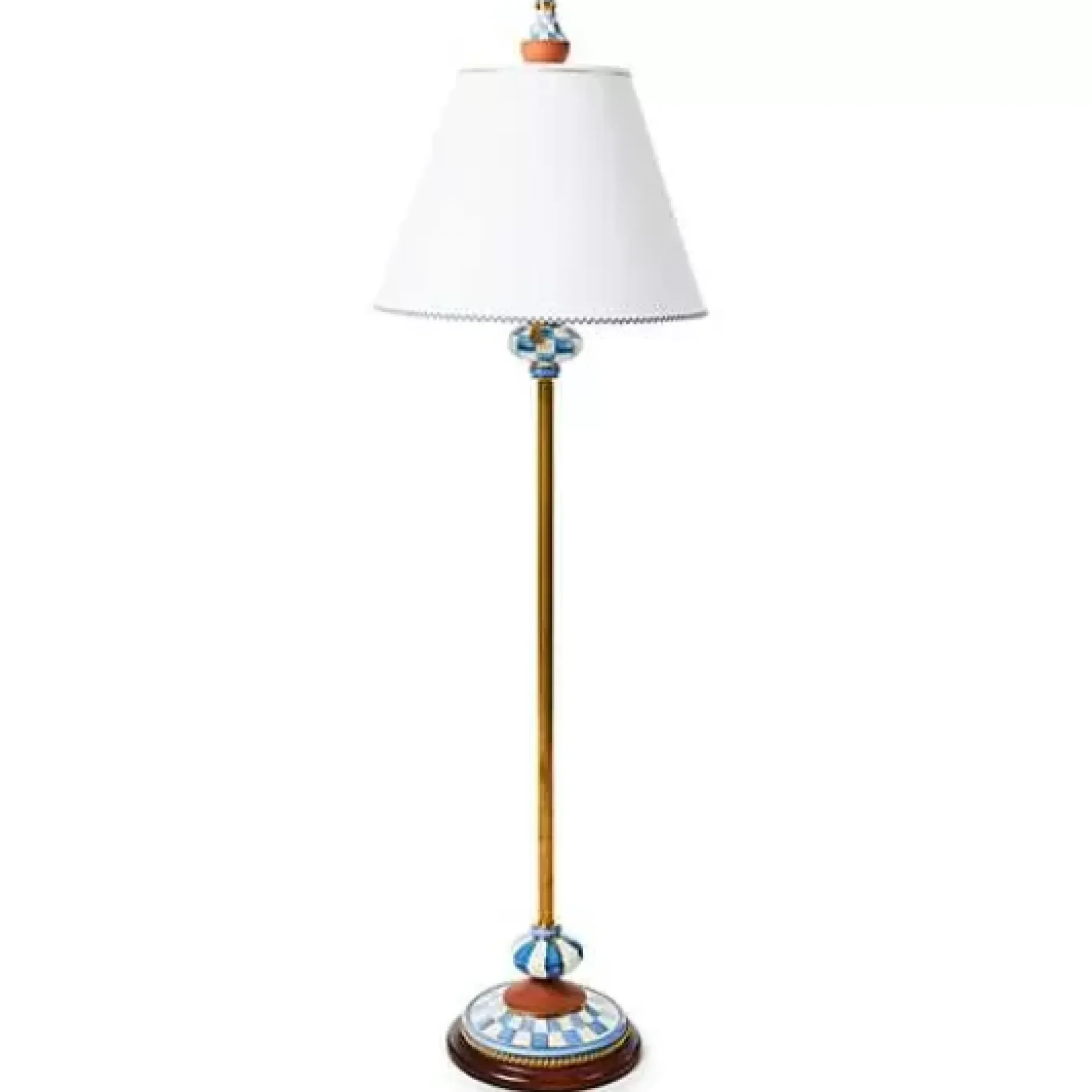MacKenzie-Childs Royal Check Atelier Floor Lamp< Lighting