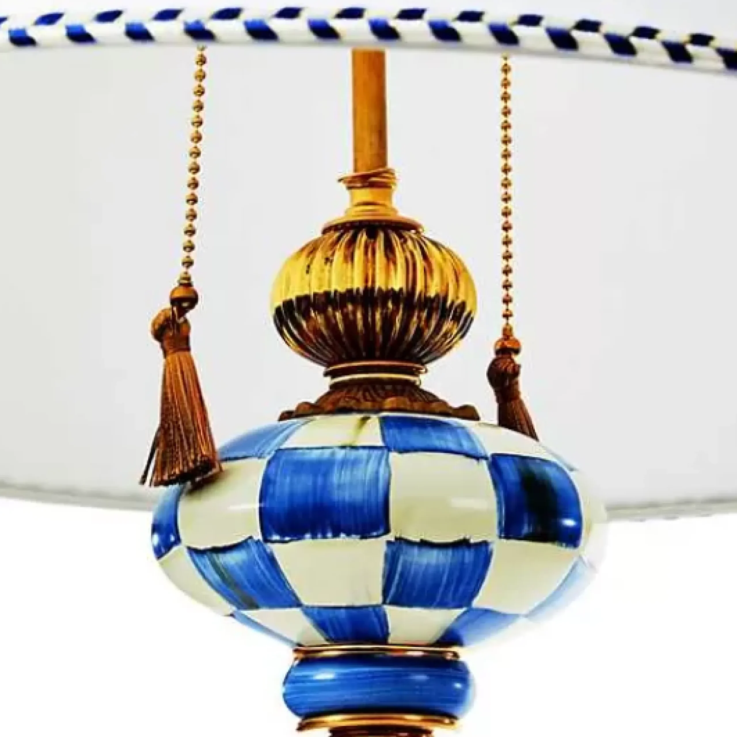MacKenzie-Childs Royal Check Atelier Floor Lamp< Lighting