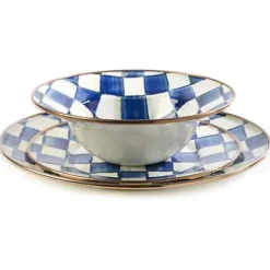 MacKenzie-Childs Royal Check Breakfast Bowl< Dinnerware & Flatware