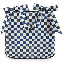 MacKenzie-Childs Royal Check Chair Cushion< Pillows, Throws, & Cushions