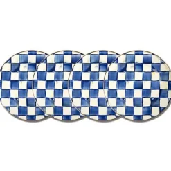 MacKenzie-Childs Royal Check Chargers, Set of 4< Kitchen & Dining Sets|Dinnerware & Flatware