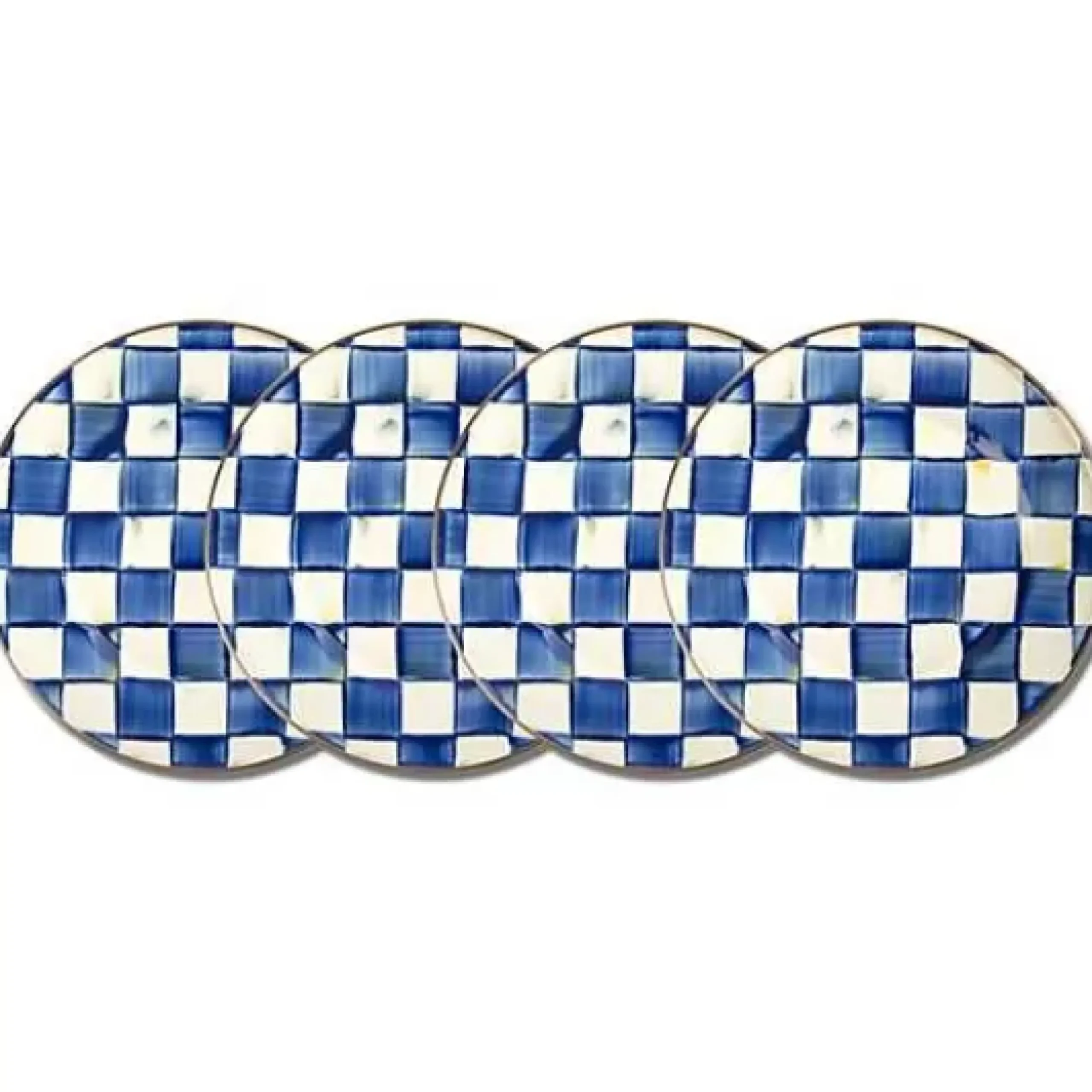 MacKenzie-Childs Royal Check Chargers, Set of 4< Kitchen & Dining Sets|Dinnerware & Flatware