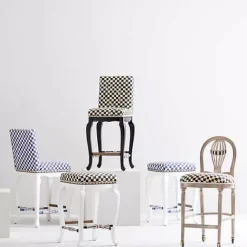 MacKenzie-Childs Royal Check Counter Stool< Dining Room & Kitchen