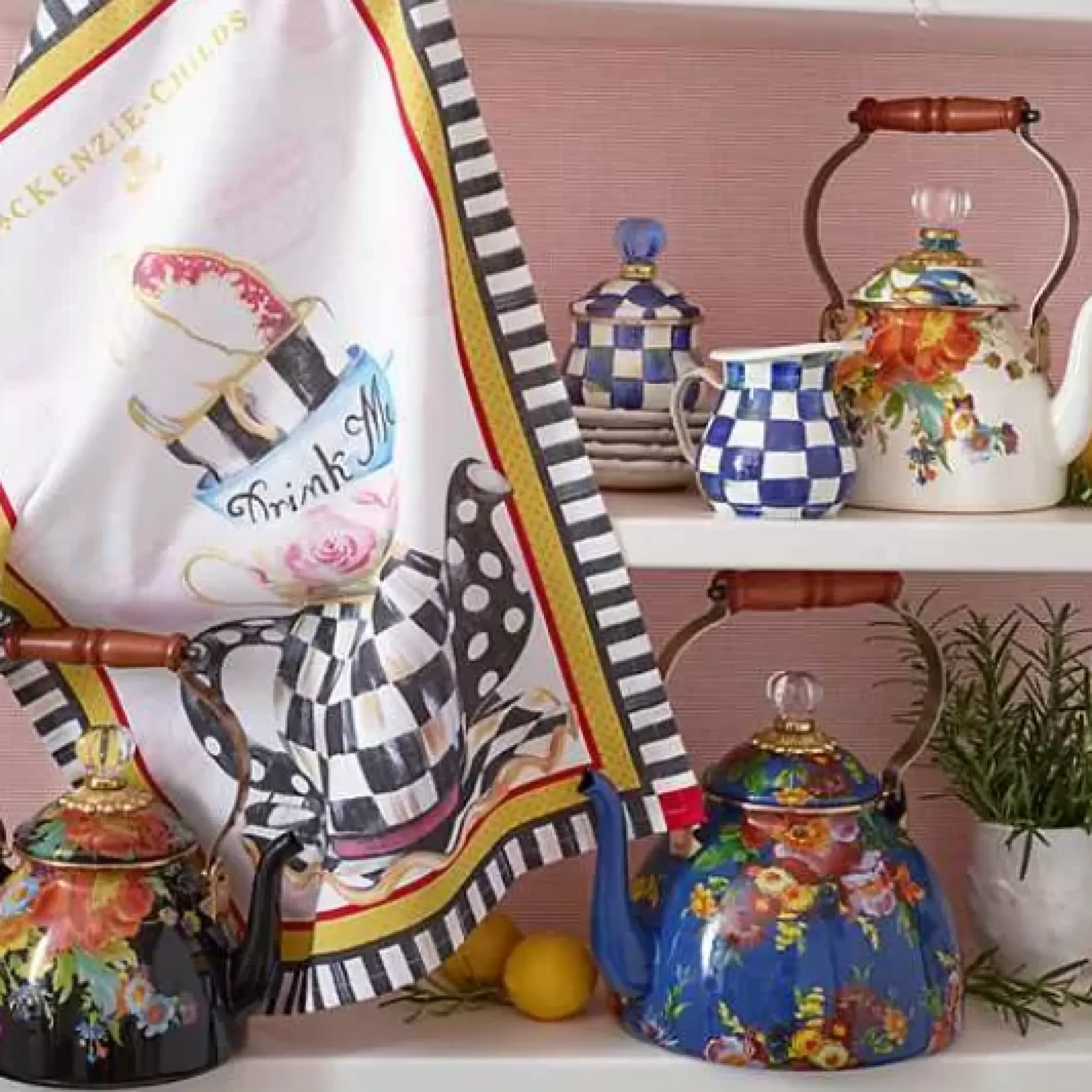 MacKenzie-Childs Royal Check Creamer< The Coffee Shop|Serveware
