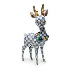 MacKenzie-Childs Royal Check Deary Deer< Holiday|Room Accents