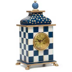 MacKenzie-Childs Royal Check Desk Clock< Room Accents