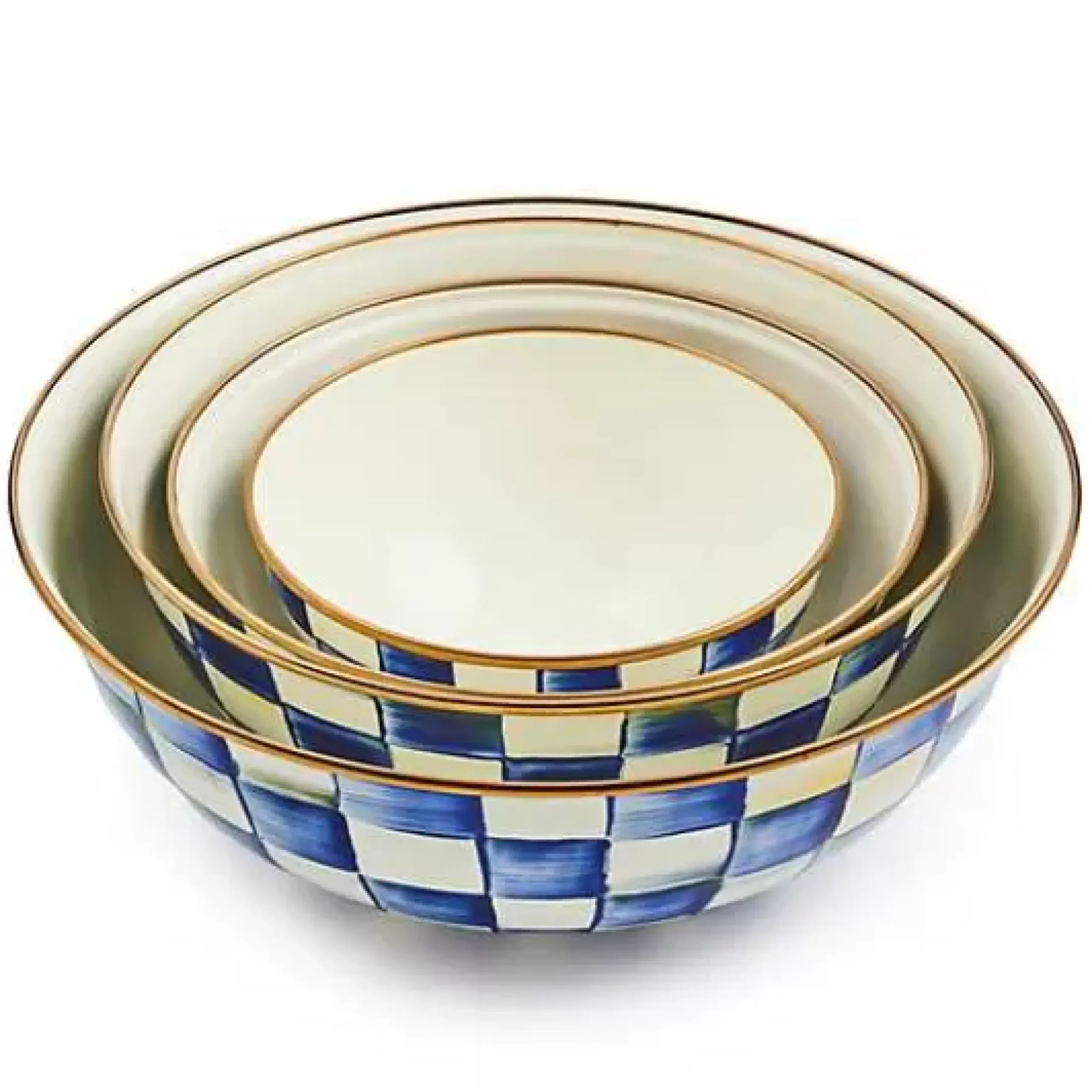 MacKenzie-Childs Royal Check Extra Large Everyday Bowl< Serveware