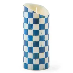 MacKenzie-Childs Royal Check Flicker 7 Pillar Candle< Candles & Fragrances