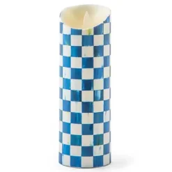 MacKenzie-Childs Royal Check Flicker 9 Pillar Candle< Candles & Fragrances