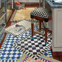 MacKenzie-Childs Royal Check Floor Mat - 3' x 5'< Rugs